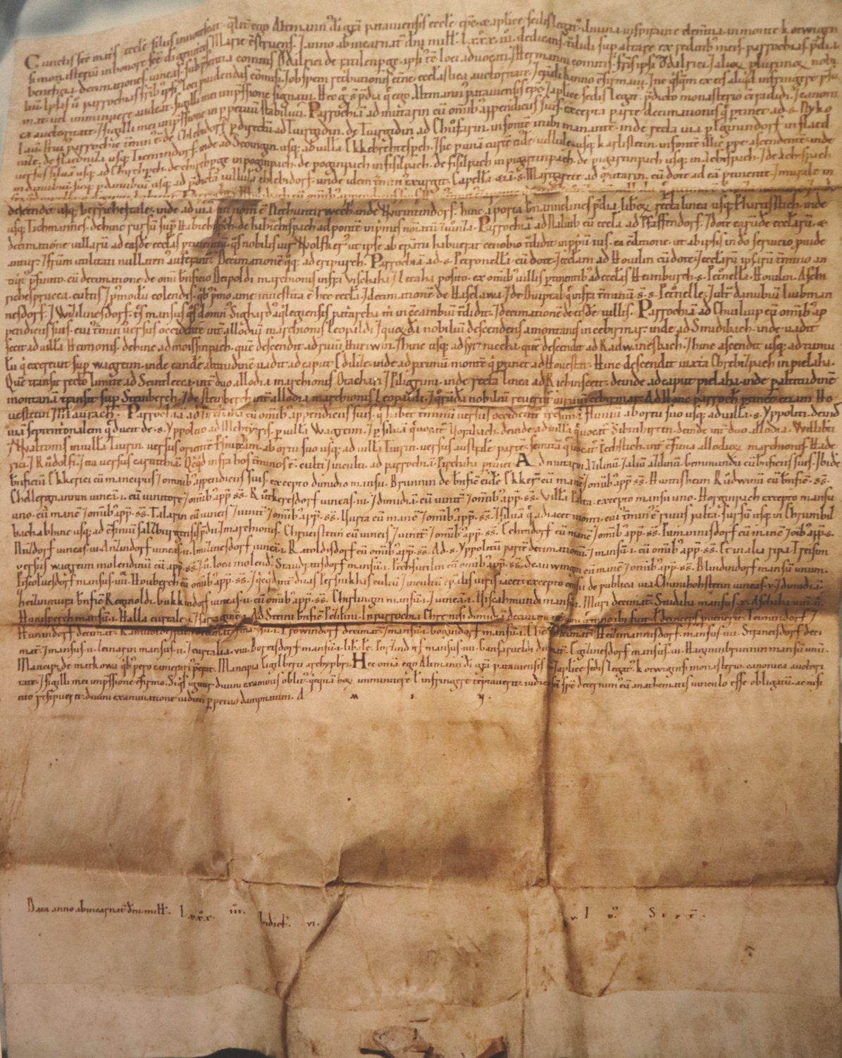 Weiheurkunde des Stiftes Göttweig, im Stift Göttweig