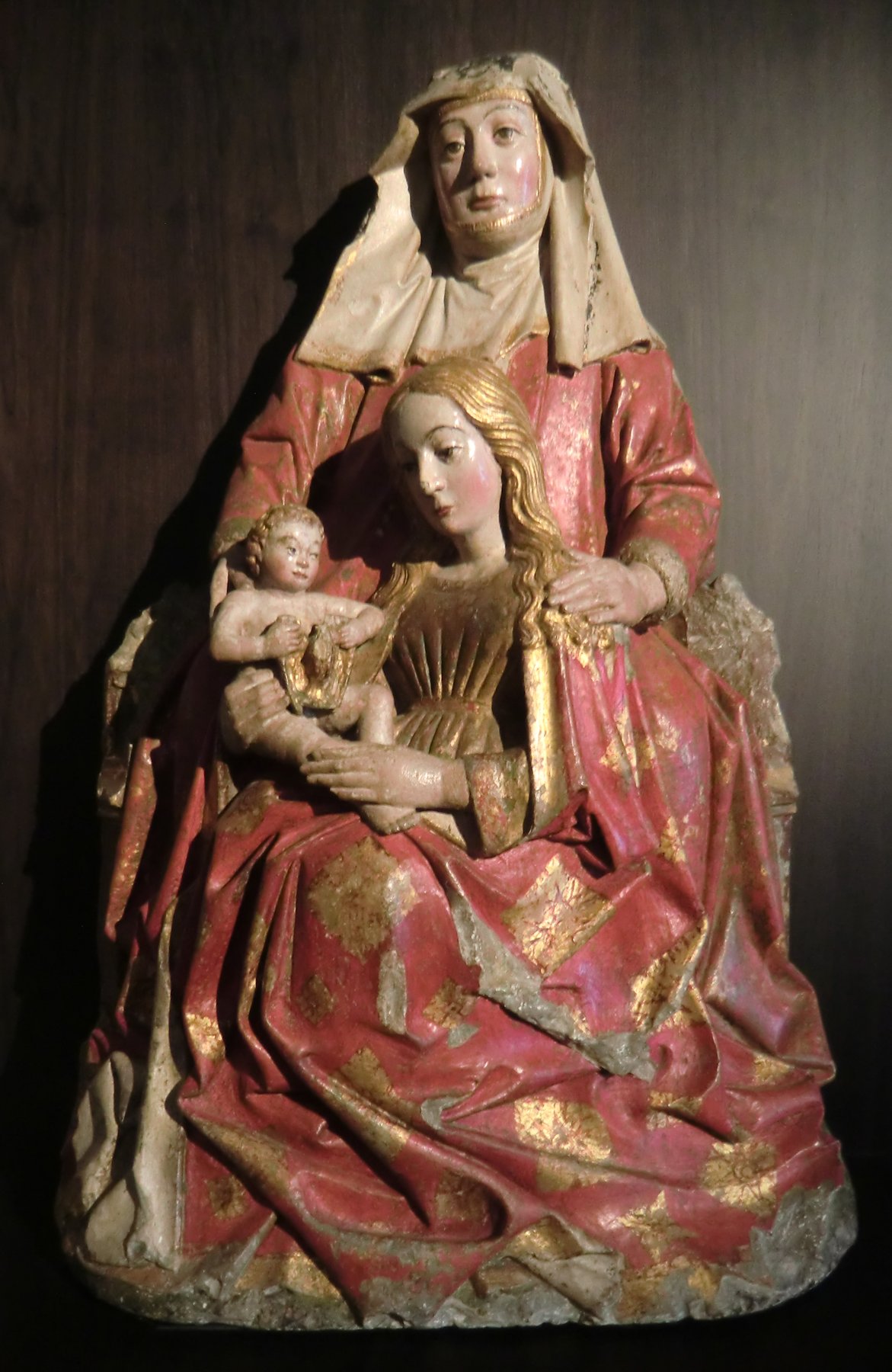 Nicolás de Chaterenne (zugeschrieben): Anna mit Maria und dem Jesuskind, um 1510, im Museum der Kathedrale in Santiago de Compostela