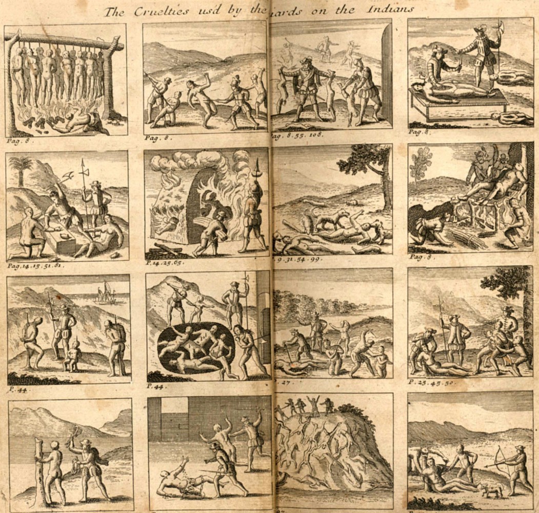 Illustration aus Las Casas' 'Geschichte der Indianer'