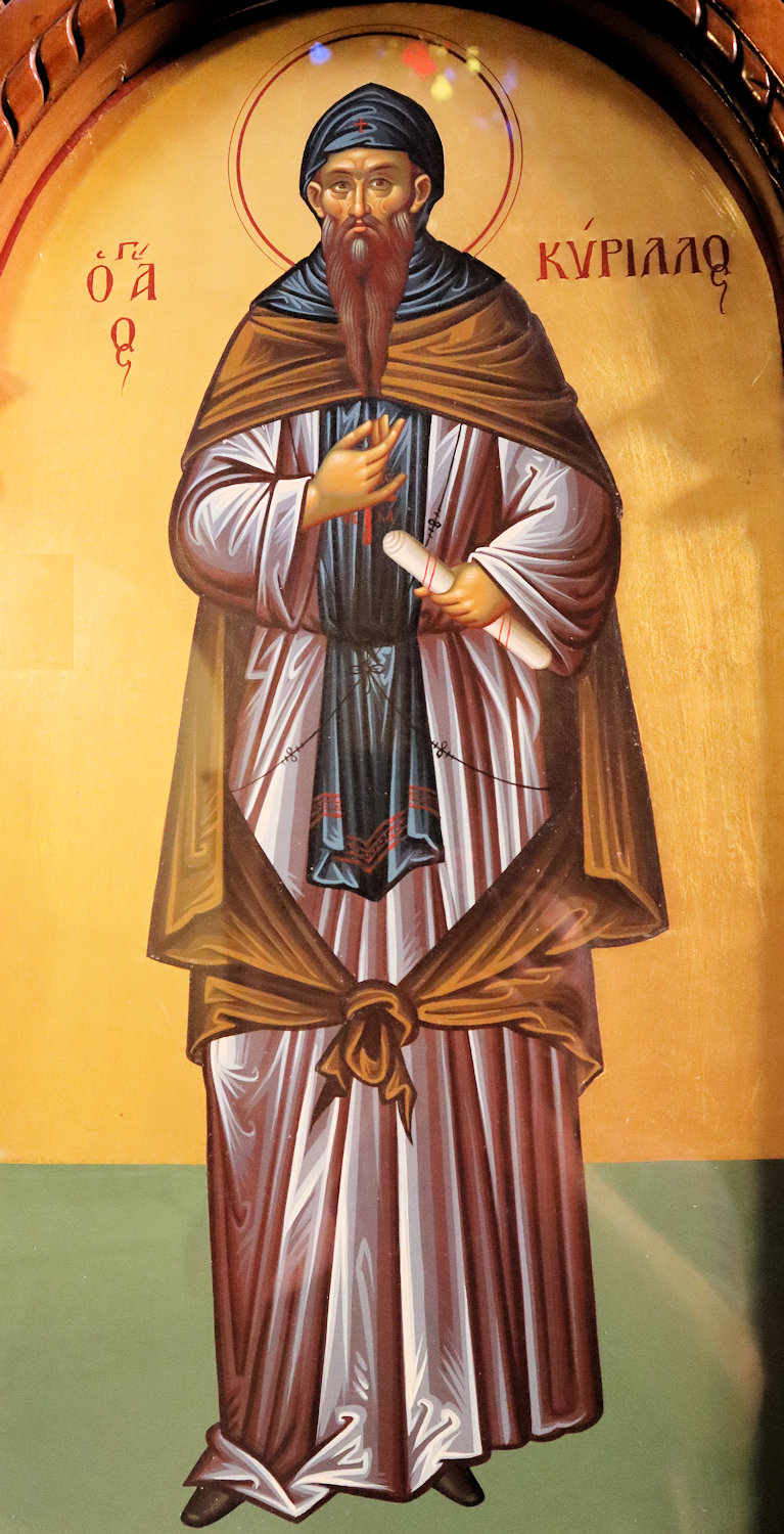 Ikone in der modernen, Kyrillos und Methodios geweihten Kirche in Thessaloniki