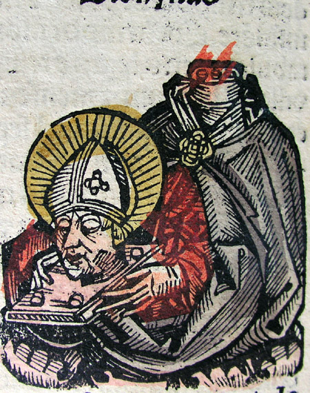 kolorierter Holzschnitt, aus: Hartmann Schedel: Nürnberger Weltchronik, 1493