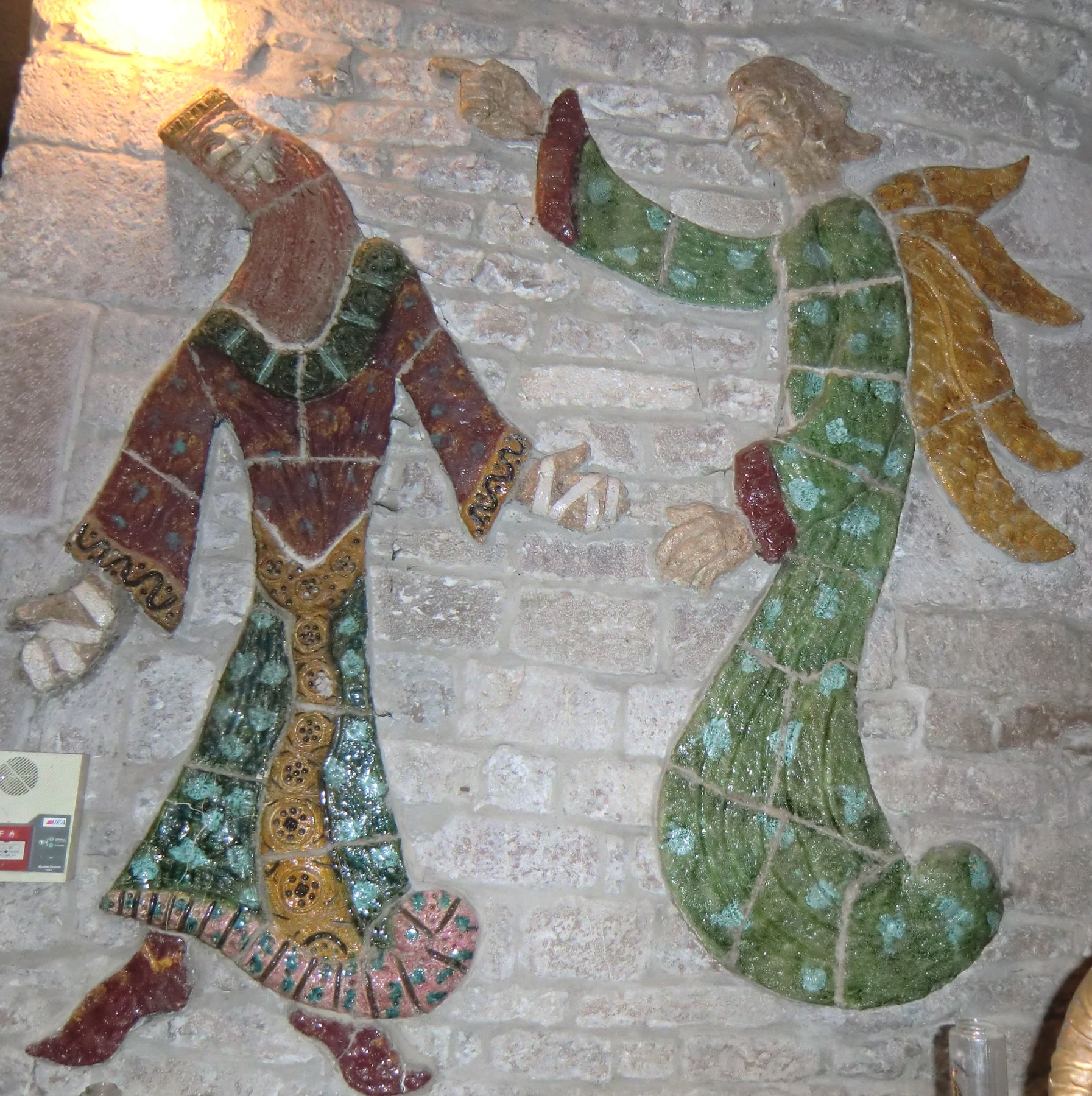 Constant: Die von Lepra befallene Enimia bekommt die Botschaft des Engels, 1930er-Jahre, in der Kirche in Ste-Enimie