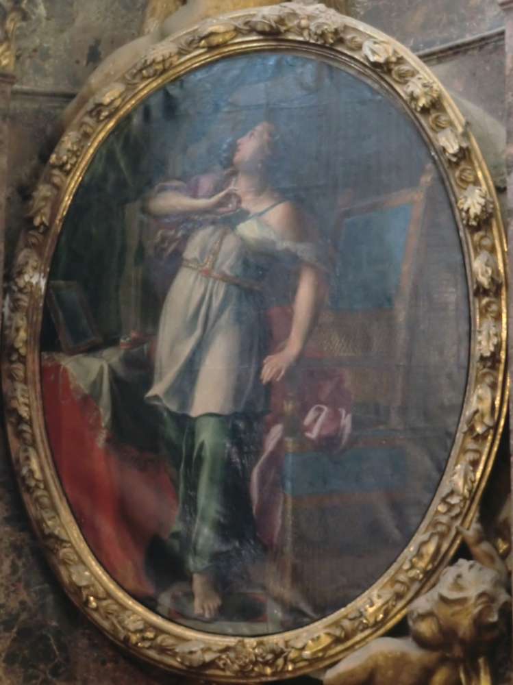 Maria Magdalena erscheint der Auferstandene, Bild in der Magdalenen-Kapelle in der Basilika Ste-Madeleine